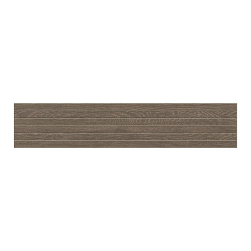 Chestnut Matte Groove Wood Look Porcelain Mosaics 8x40