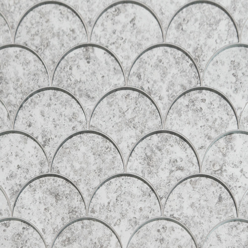 Mother of Pearl Fan Marble Mosaic