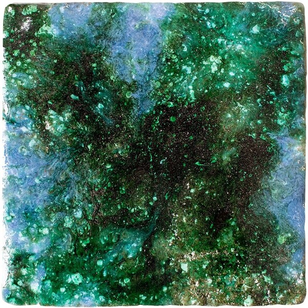 Starry Glossy Ceramic Tile 16×16 Image