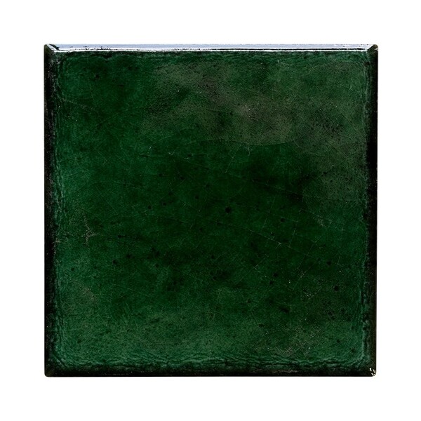 Emerald Crackled Ceramic Tile 12×12 Image