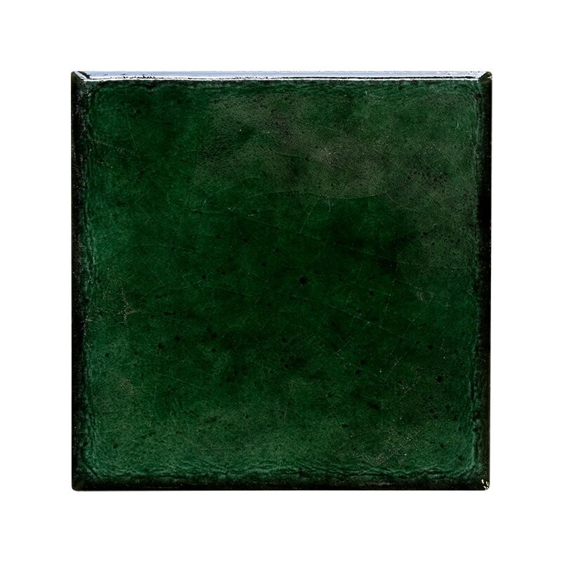 Emerald Crackled Ceramic Tile 8x8