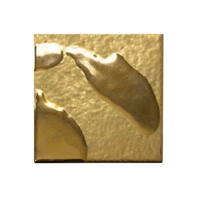 Liquid Gold Glossy Ceramic Tile 6x6