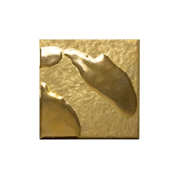 Liquid Gold Glossy Ceramic Tile 4×4 Image