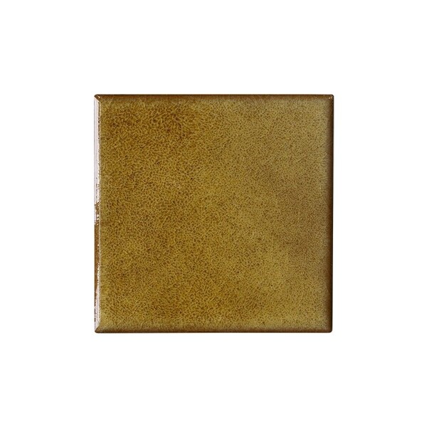 Mustard Crackled Ceramic Tile 4x4