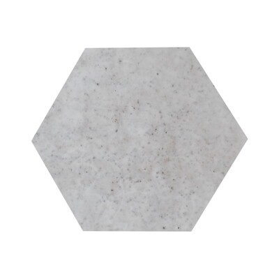 White Glossy Hexagon Ceramic Tile 4