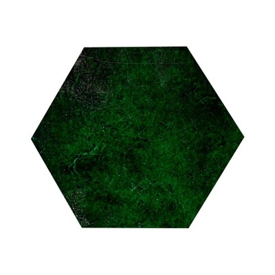 Forest Crackled Hexagon Ceramic Tile 4
