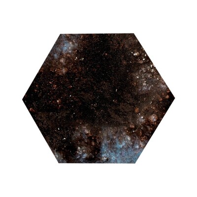 Milky Way Glossy Hexagon Ceramic Tile 4