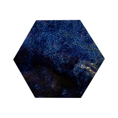 Night Sky Glossy Hexagon Ceramic Tile 4
