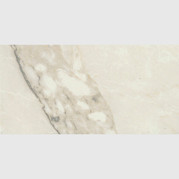 Carrara Arabescato Semi Polished Marble Look Porcelain Tile 12x24