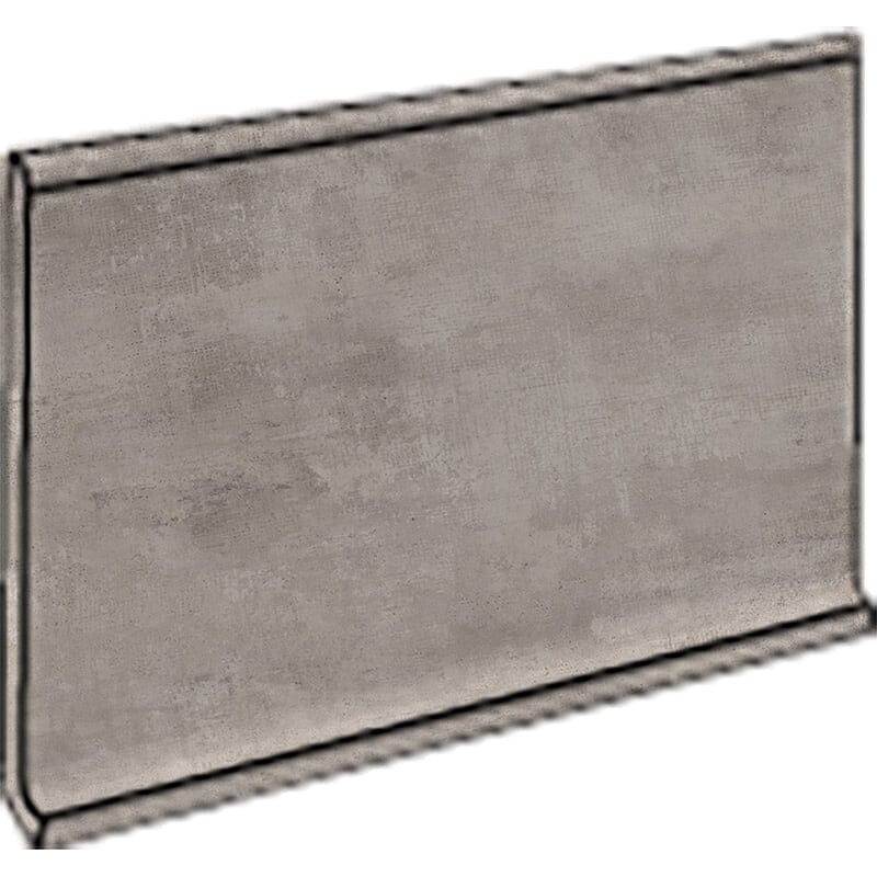 Runway Fog Honed Cove Base Concrete Look Porcelain Moldings 6x12