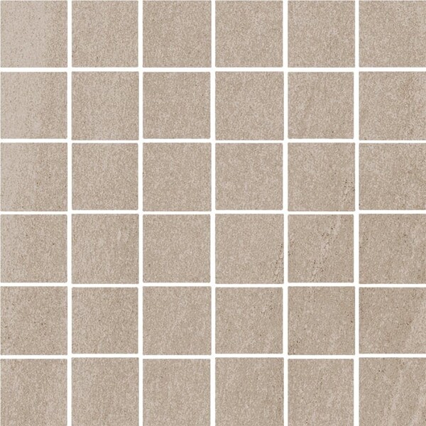 Mosaico de porcelana Atelier Sand Honed 2×2, imagem 12×12