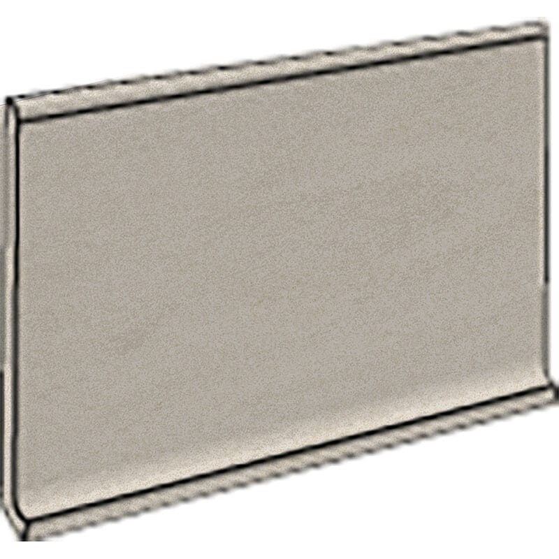 Atelier White Honed Cove Base Concrete Look Porcelain Moldings 6x12