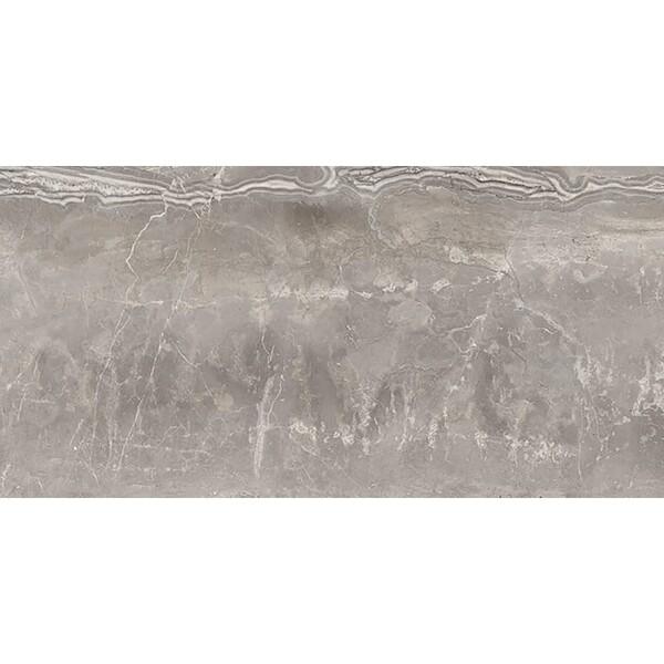 Romano Greige Polished Porcelain Tile 24×48 Image