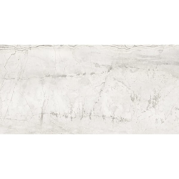 Romano White Polished Porcelain Tile 24×48 Image