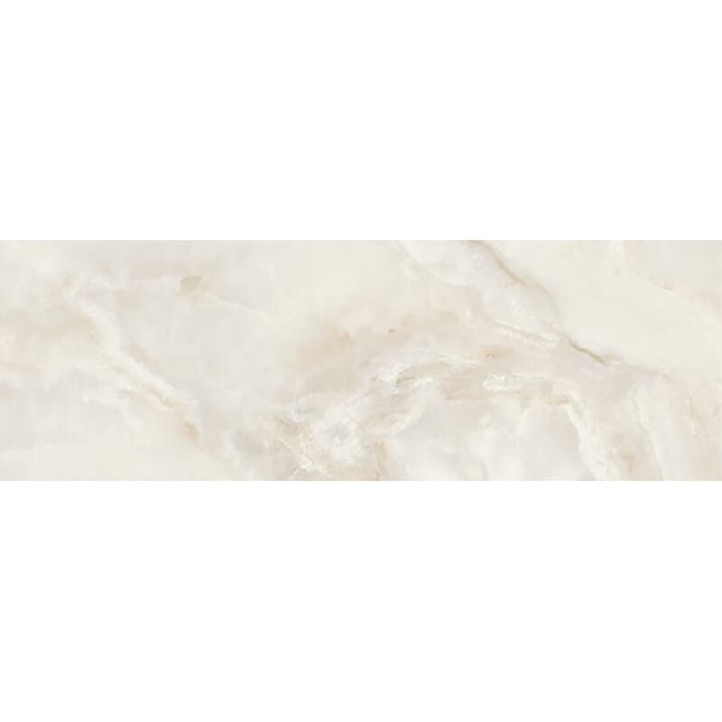 Carrara Onyx Grey Polished Subway Marble Look Porcelain Tile 4x12