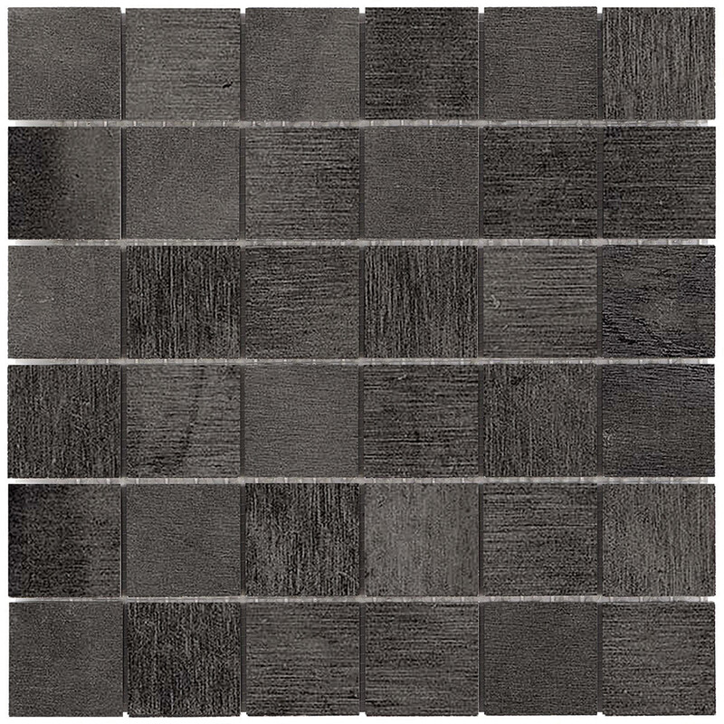 Reside Black Honed 2x2 Porcelain Mosaics 12x12