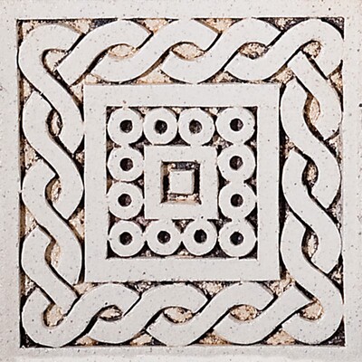 Shahnama-28 Glazed Ceramic Tile 4x4