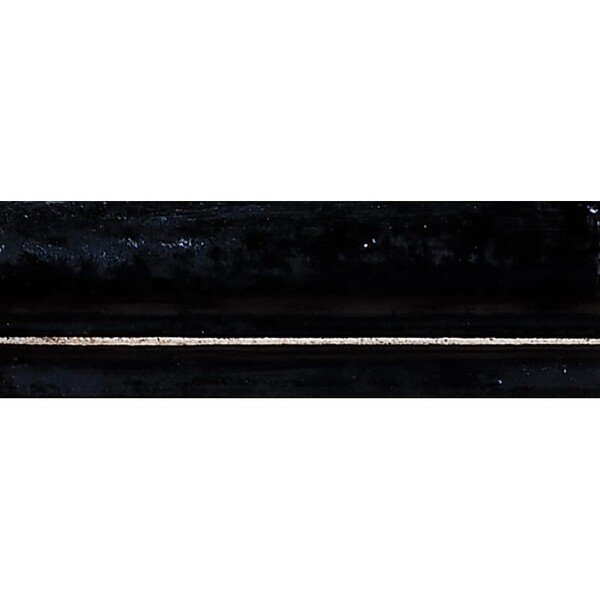 Wash Biscuit Black Glazed Ogee Ceramic Moldings 2×6 Image