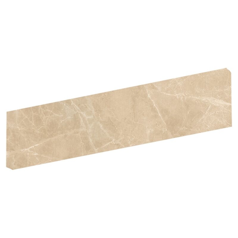 Romance Safari Matte Bullnose Marble Look Porcelain Moldings 4x24