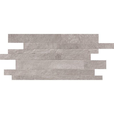 Ivory Flow Natural Muretto Stone Look Porcelain Mosaic 12x24