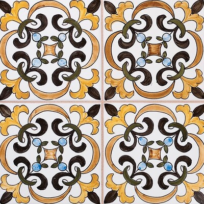 224 Roseira Parda Glazed Ceramic Tile 5 1/2x5 1/2