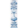 Garrafa Panel Blue Glazed Ceramic Tile 22×5 1/2 Image
