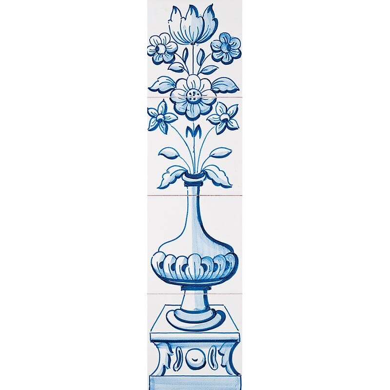 Garrafa Panel Blue Glazed Ceramic Tile 22×5 1/2 Image