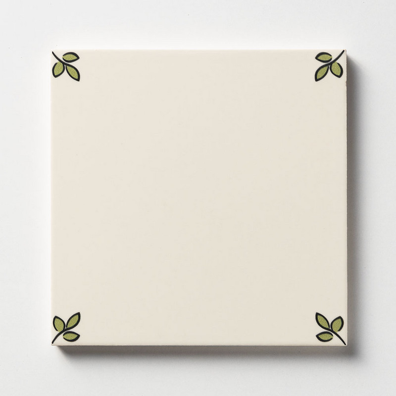 Garden Blanc Glazed Ceramic Tile 6x6