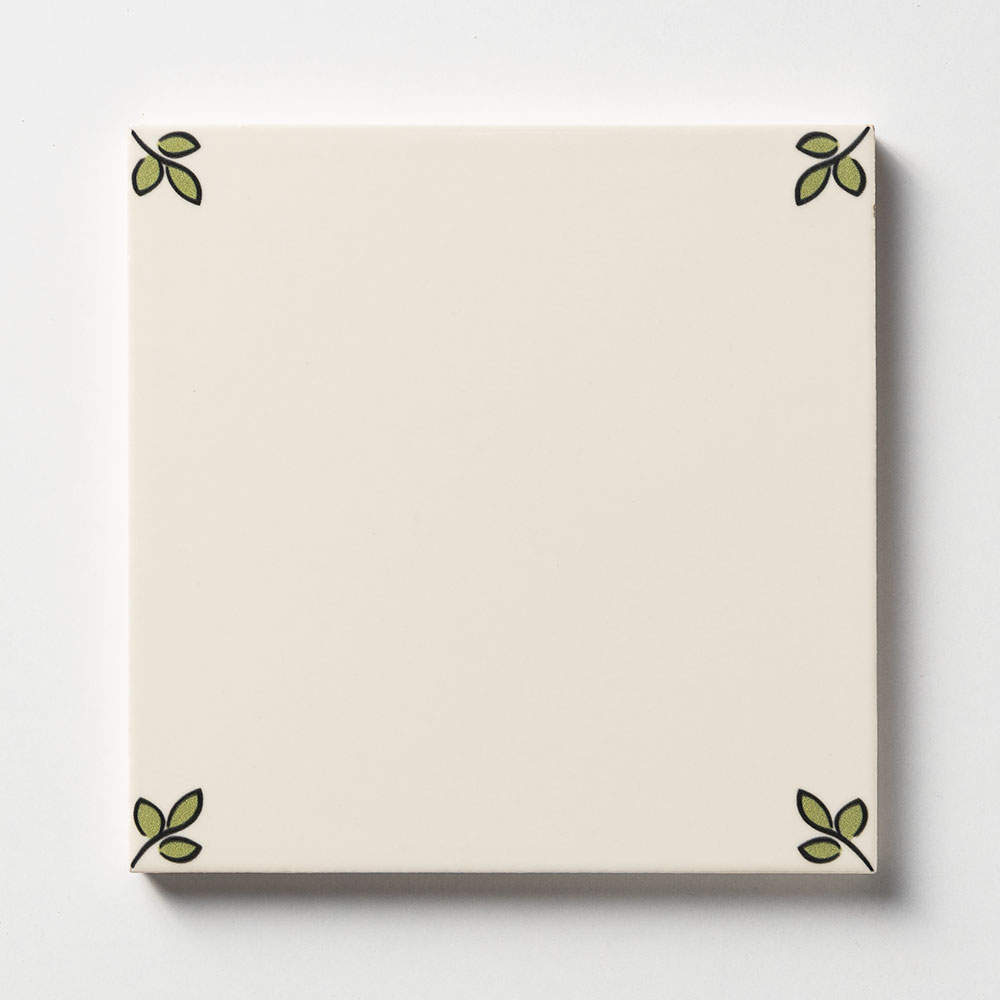Garden Blanc Glazed Ceramic Tile 6x6