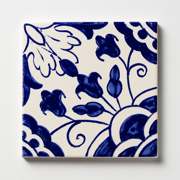 Camelias Glazed Ceramic Tile 6×6 Image
