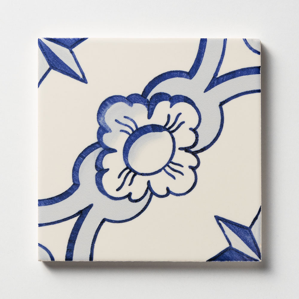 Casal Blue Glazed Ceramic Tile 6x6