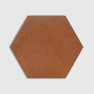 Satin Natural Hexagon Terracotta Tile 10x10