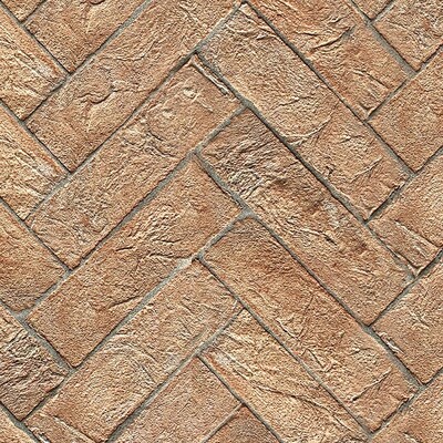 Handmade Medievale Rectangle Terracotta Tile 2 3/4x11