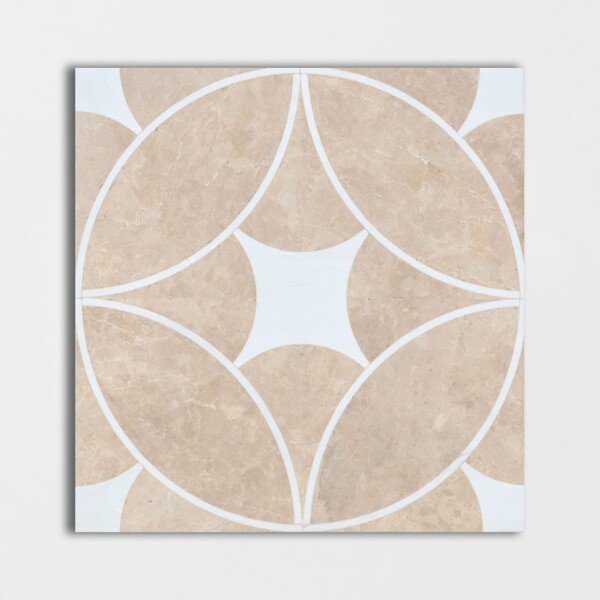Graceful Folium Polished Marble Decorative 24×24 Image