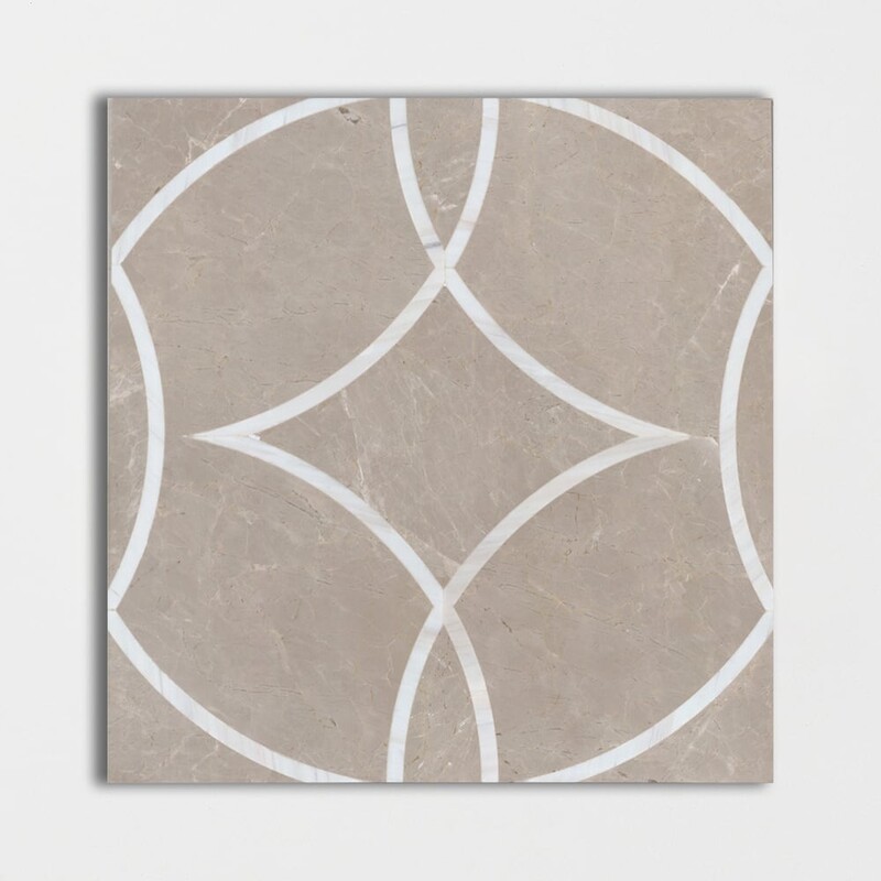 Graceful Cirque Polished Marble Tiles 24x24