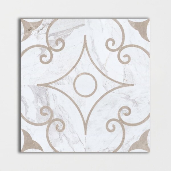 Graceful Aria Polished Marble Decorative 24×24 Image