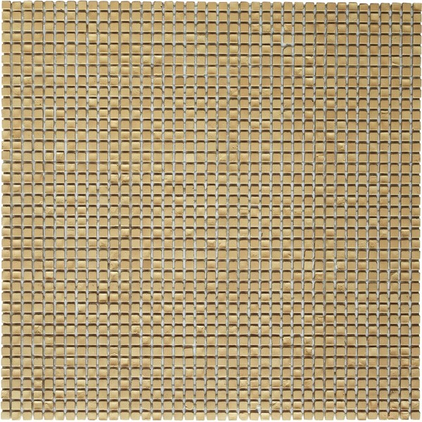 Ocra Matte 1/4×1/4 Recycle Glass Mosaic 11 1/2×11 1/2 Image