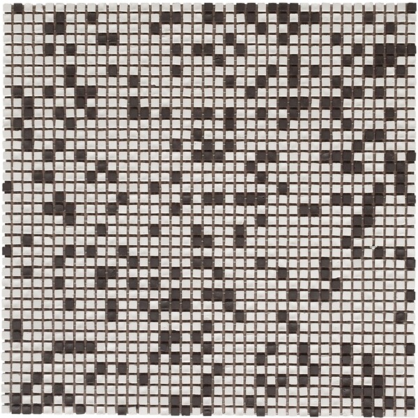 Talco Ebano Matte 1/4×1/4 Recycle Glass Mosaic 11 1/2×11 1/2 Image