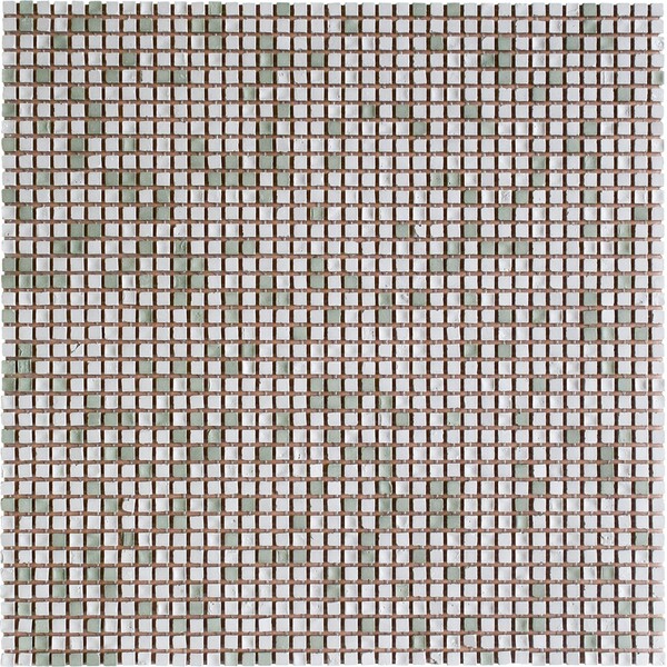 Maya Salvia Matte 1/4×1/4 Recycle Glass Mosaic 11 1/2×11 1/2 Image