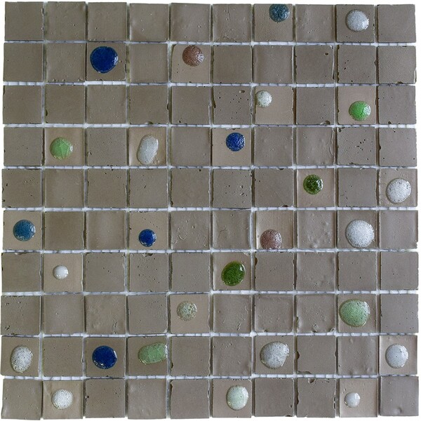 Fango Matte 1×1 Recycle Glass Mosaic 12×12 Image
