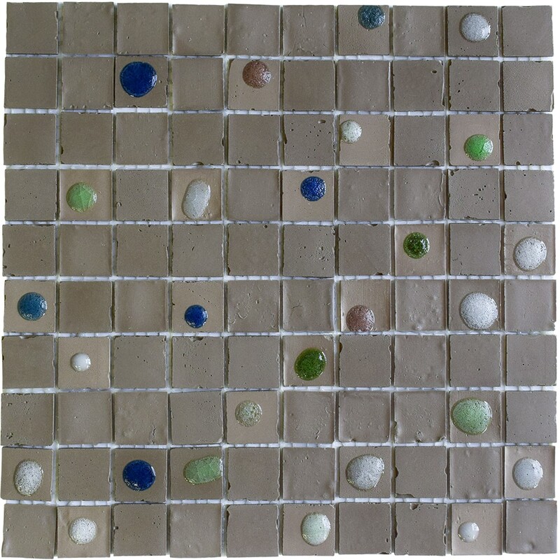 Fango Matte 1x1 Recycled Glass Mosaics 12x12