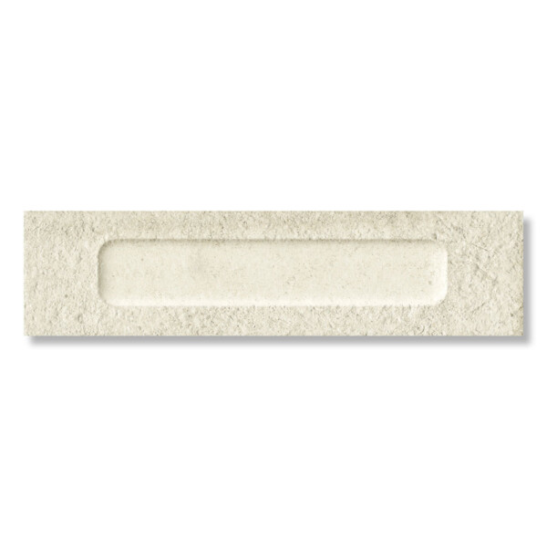 Fornace Formella Bianco Matte Brick Glazed Porcelain Accent Tiles 2 1/2×9 1/2 Image