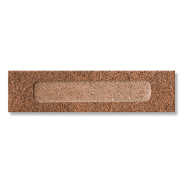 Fornace Formella Rosso Mattone Matte Brick Glazed Porcelain Accent Tiles 2 1/2×9 1/2 Image