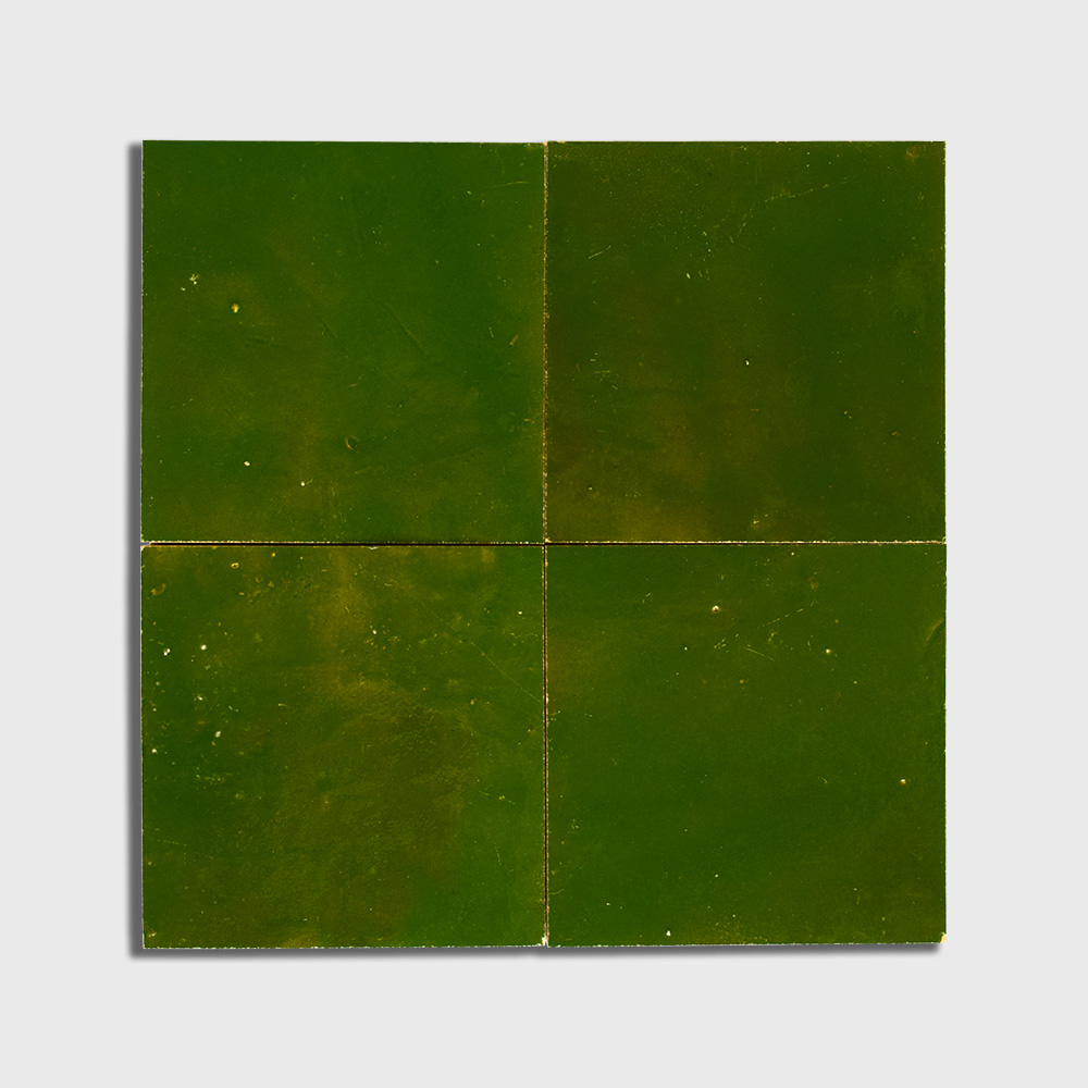 Vert Imperial Glossy Zellige Tile 4x4