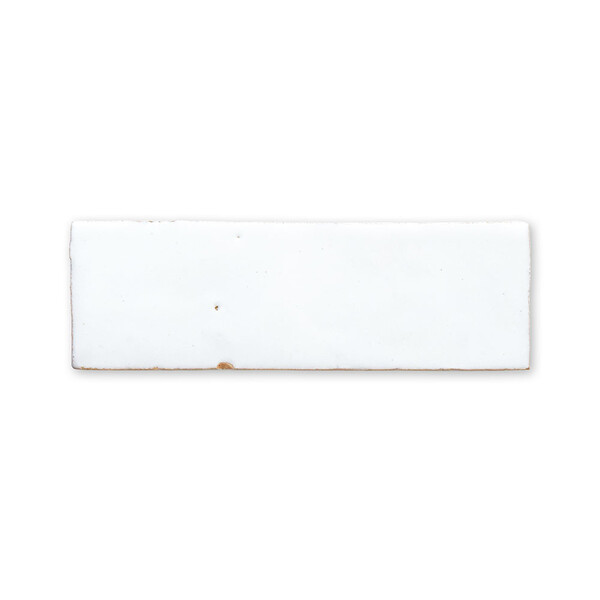 Blanc Niege Glossy Zellige Tile 2×6 Image