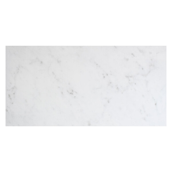 Bianco Carrara Polished Porcelain Tile 12×24 Image