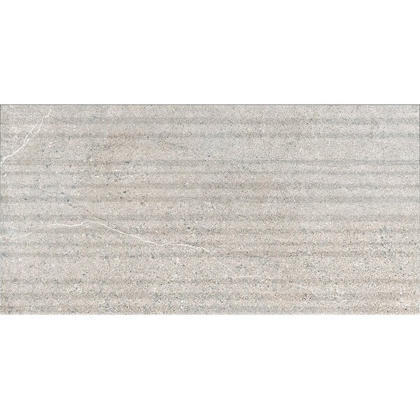 Rock gray textured porcelain accent tile with layered stone effect by Country Floors