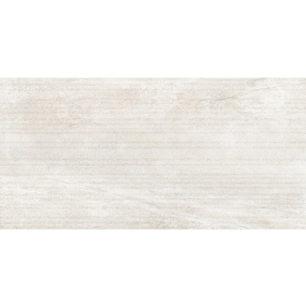 Snow Struttura Grooves Porcelain Wall Decos 12×24 Image