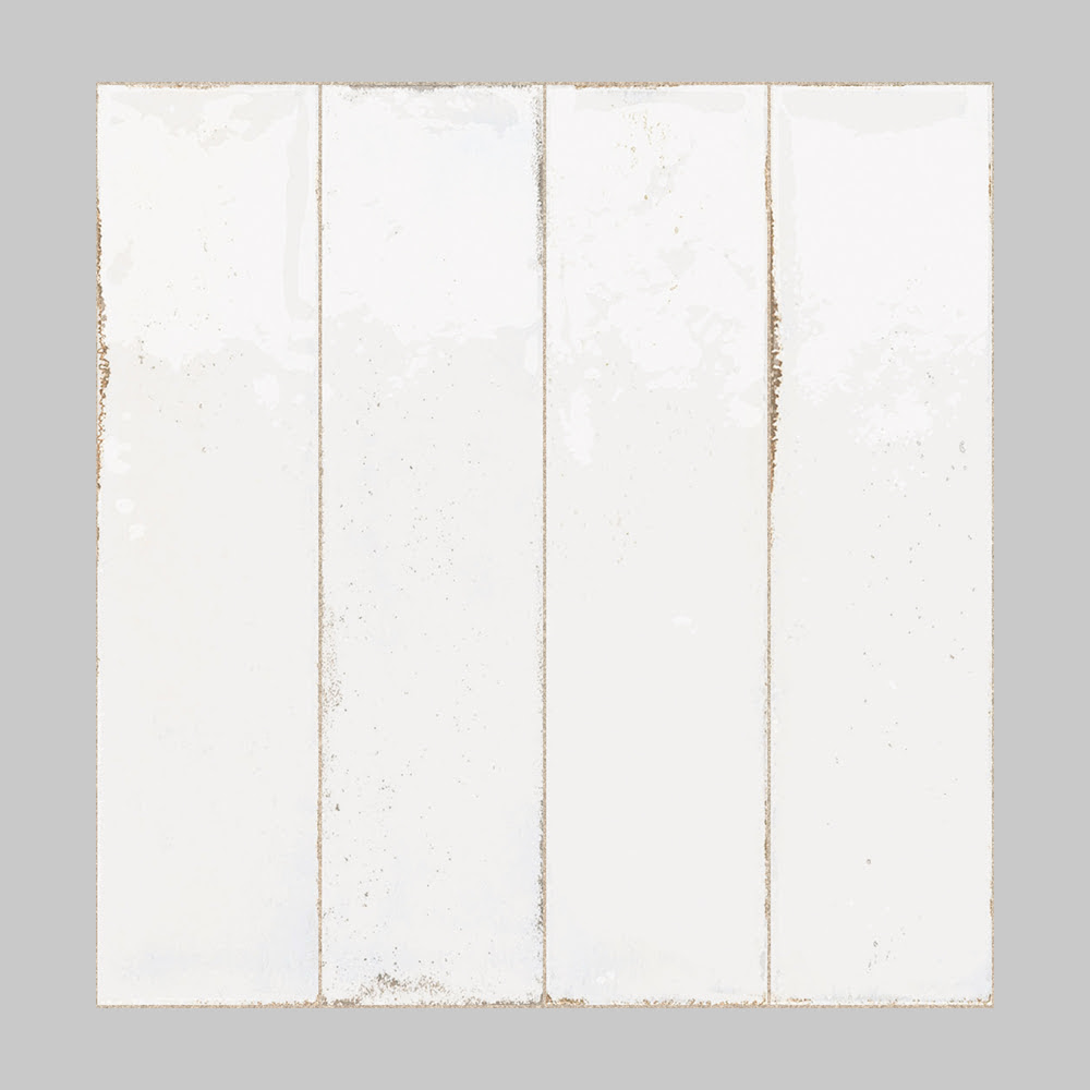 Fusion Bianco Polished Porcelain Tile 2 1/2x10