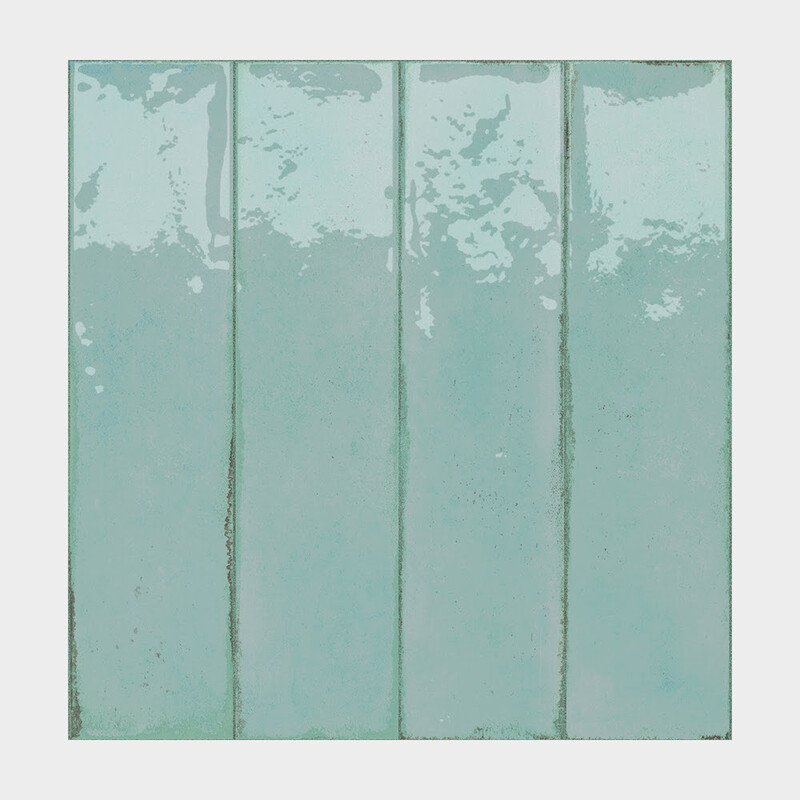 Fusion Acquamarina Polished Porcelain Tiles 2 1/2x10